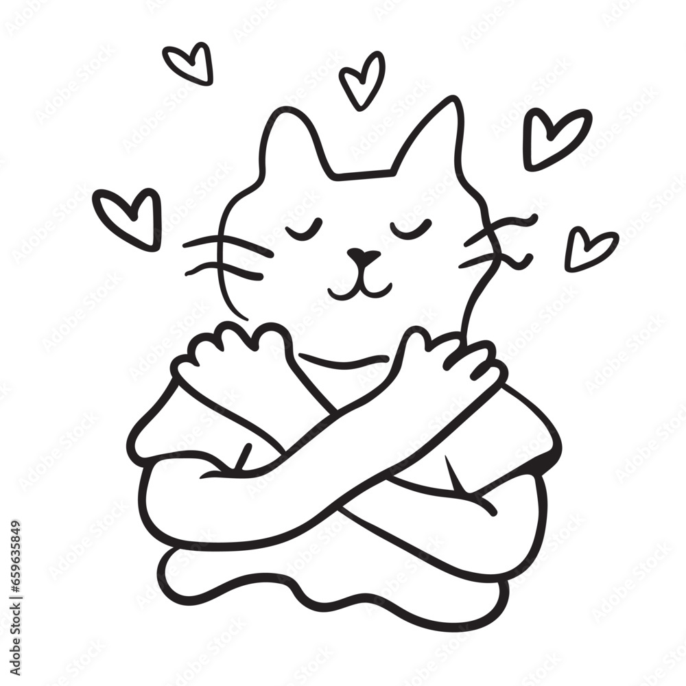 cat in vector.business icon in doodle style. linear illustration of man cat. Template for logo sticker poster icon app website. A series of furry cats on the topic of business and life. cat in vector.business icon in doodle style. linear illustration of man cat. Template for logo sticker poster icon app website. A series of furry cats on the topic of business and life.