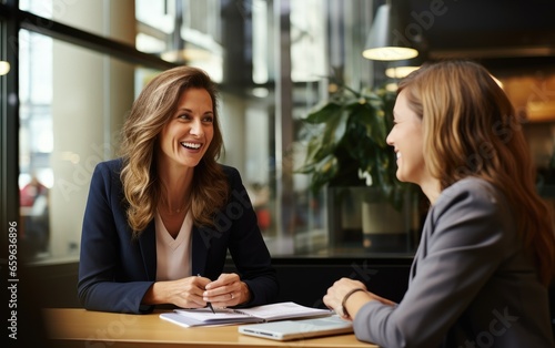 Female consultant with fina...