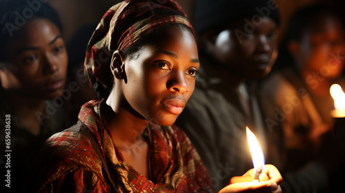 A scene from a historical reenactment of the Underground Railroad, highlighting the bravery of those who sought freedom