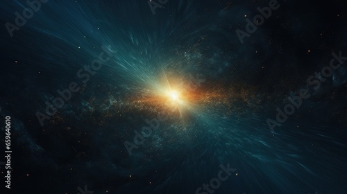 Golden Blue Star Galaxy Astral Vortex