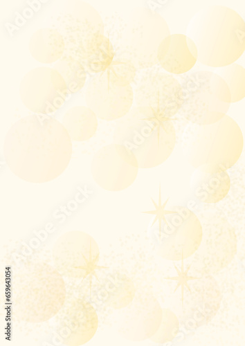 Background for Christmas or New Year, gold with bokeh and stars