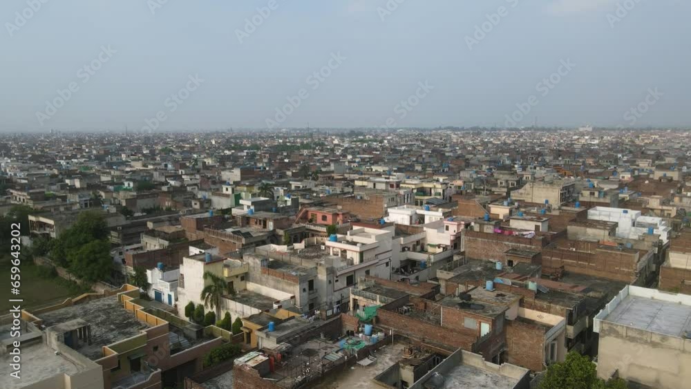 Aerial view of gujranwala city, punjab Pakistan. 4K 60fps Aerial view of gujranwala city, punjab Pakistan. 4K 60fps
