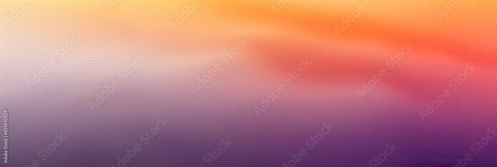 Red orange yellow pink violet abstract panorama background. Color wave gradient. 