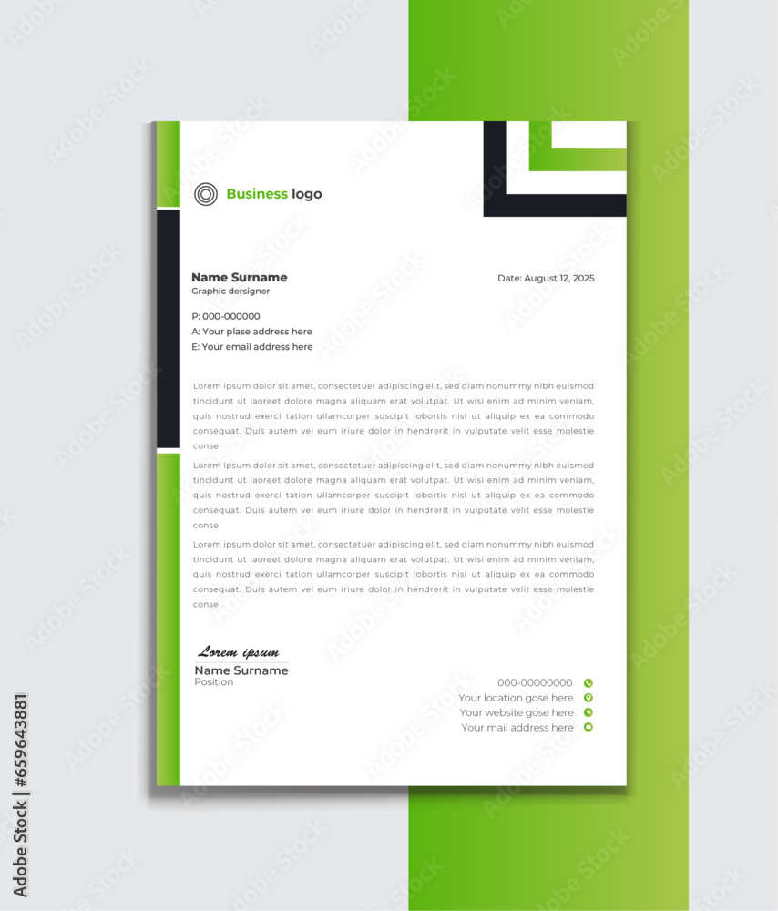 letterhead design letterhead design
