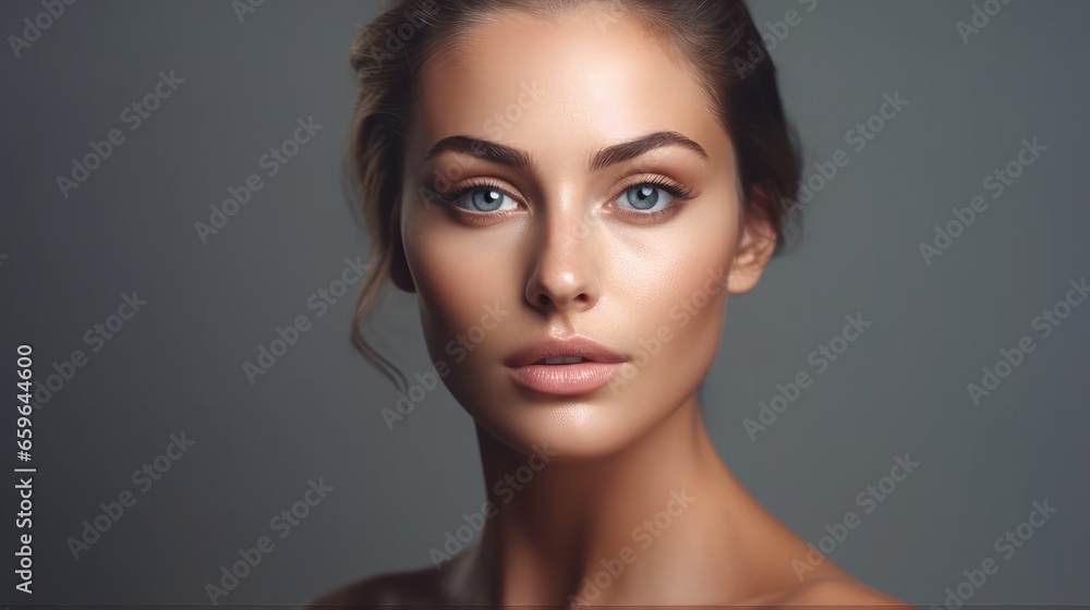 Portrait of a beautiful young female model Portrait of a beautiful young female model
