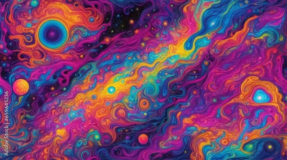 Textura papel de parede colorido tie dye, ludico abstrato em ondas