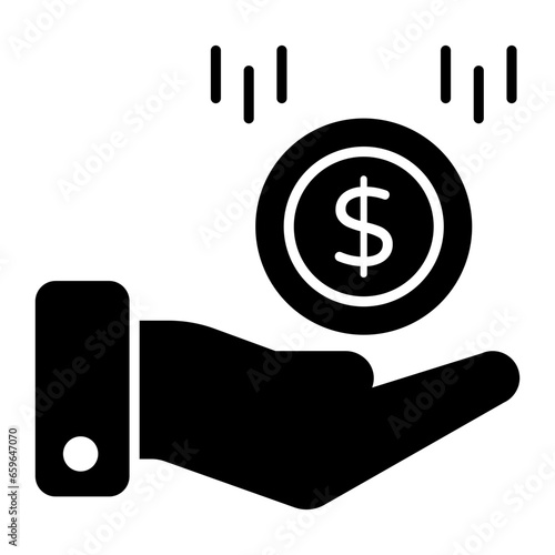 Funding Glyph Icon