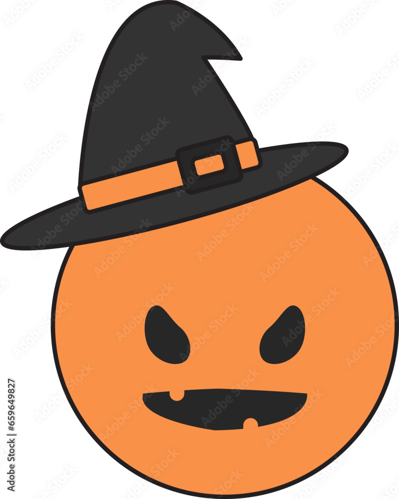 Halloween Witch Ghost Icon
