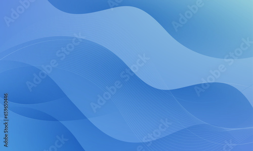 Blue curve on a light blue background
