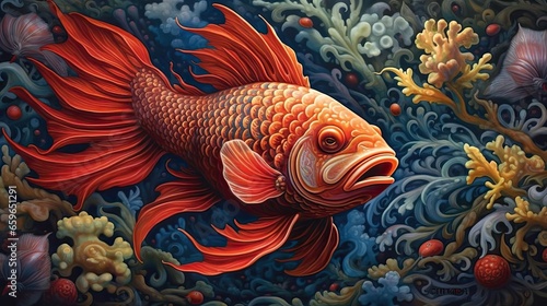golden fish underwater