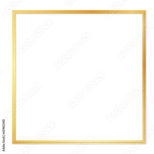 Realistic golden frame
