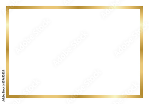 Realistic golden frame

