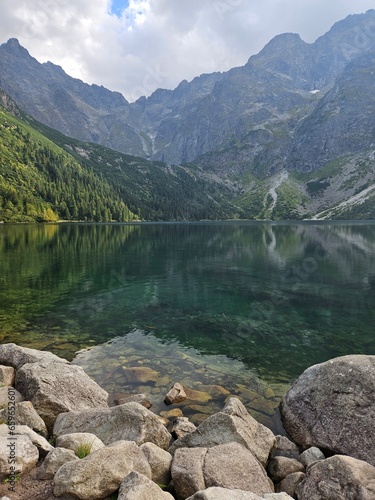 Morskie Oko lake in Tatra mountains