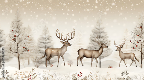 Christmas background illustration © Gatoblanco