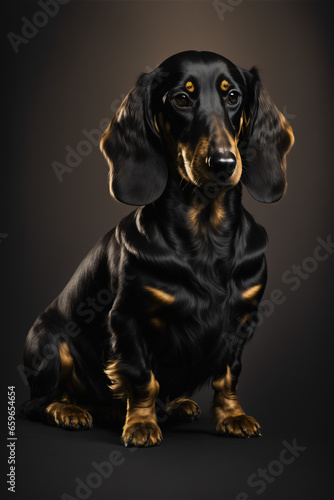 Black gold Dachshund