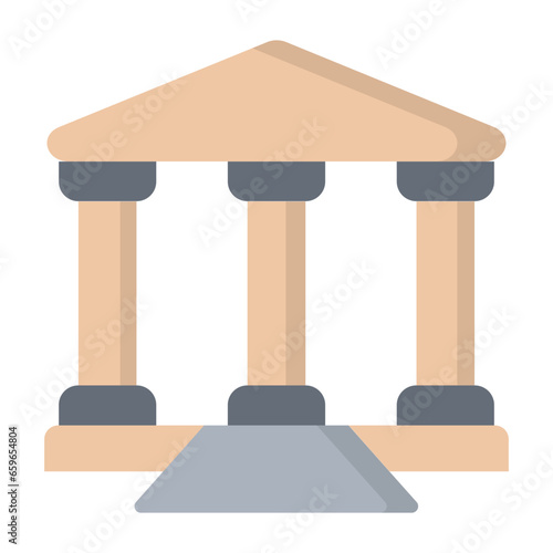 Court House Flat Icon