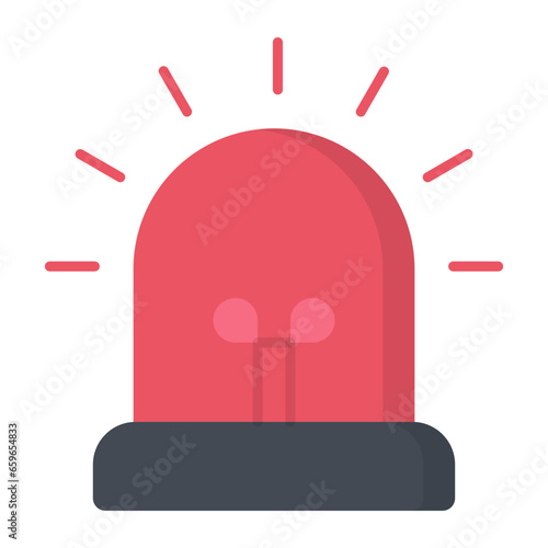 Emergency Law Flat Icon