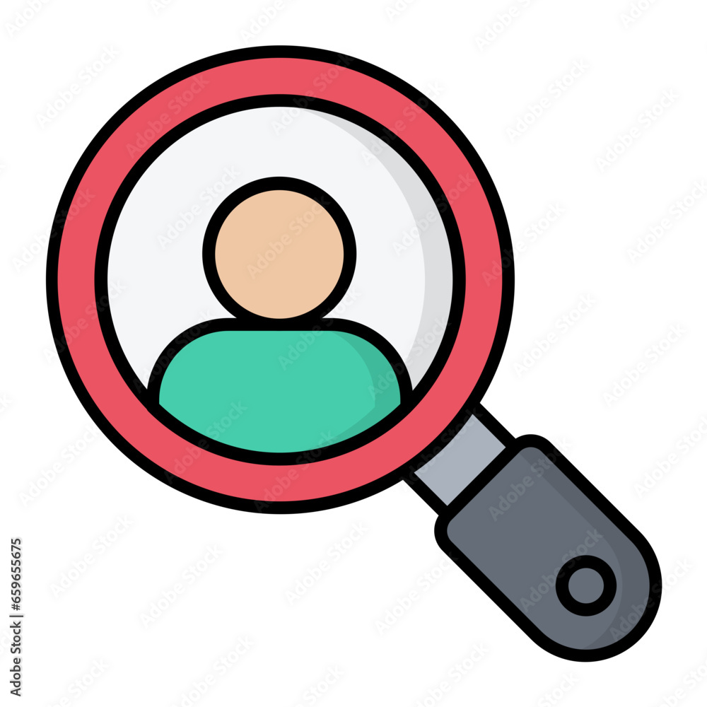 Identification Colored Outline Icon Identification Colored Outline Icon