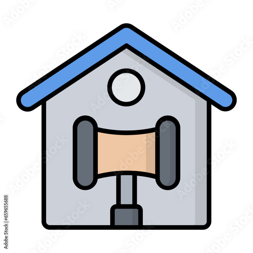 Real Estate Law Colored Outline Icon