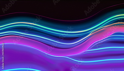 neon waves background