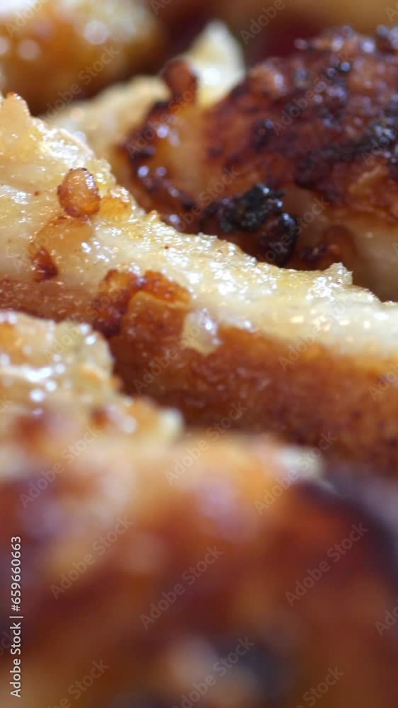Frying Schnitzel Breaded Chicken Breast vertical video Frying Schnitzel Breaded Chicken Breast vertical video