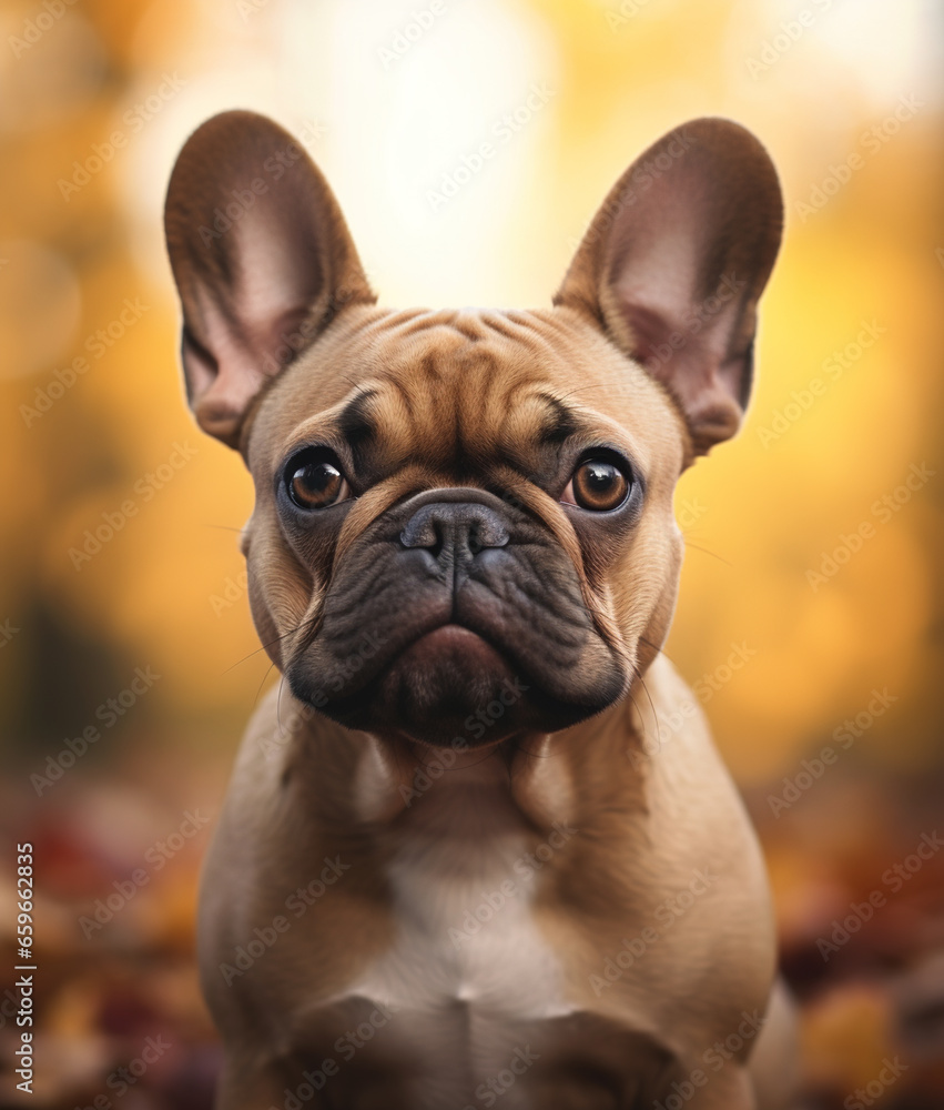 Fototapeta premium Portrait of french bulldog
