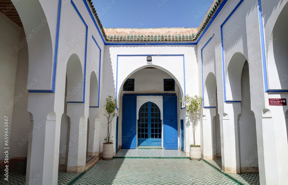 palais de la Bahia à Marrakech, Maroc