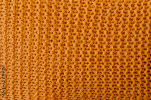 Closeup od brown knitted material