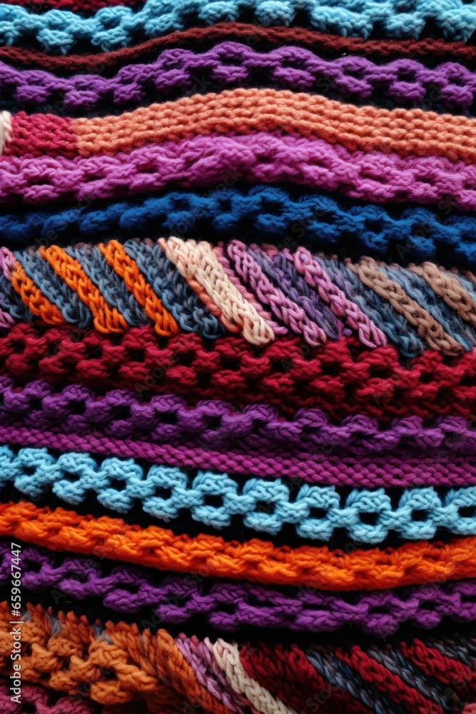 Knitted fabric texture. Generative AI Knitted fabric texture. Generative AI