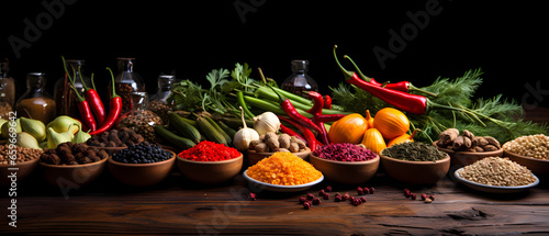 Herbs and Spices Background