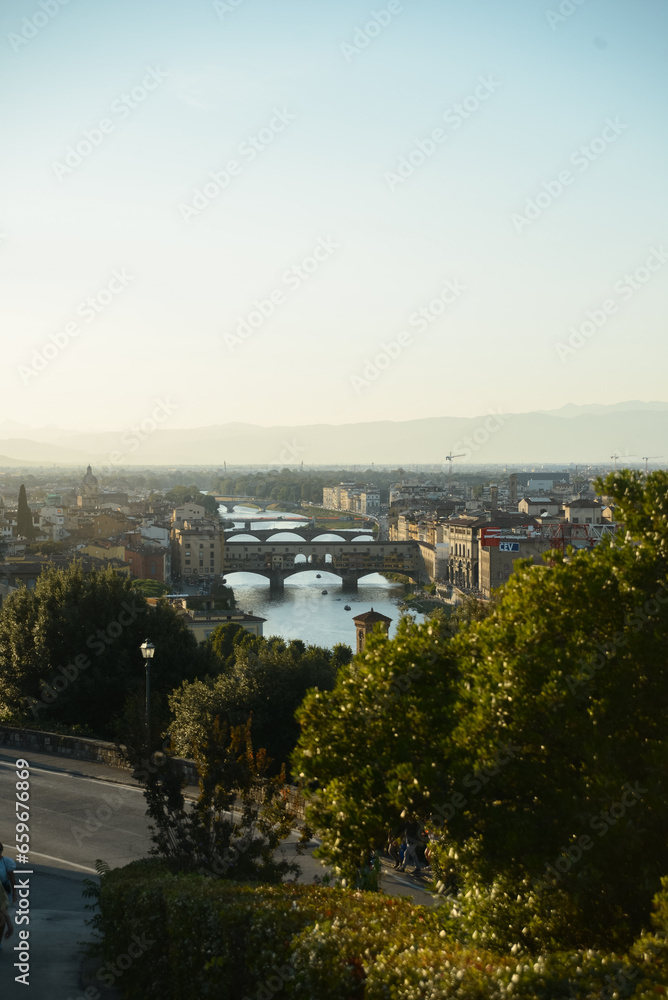 sunset over Florence