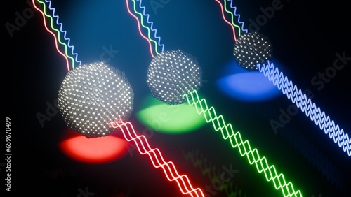 Quantum Dot Color Emission Depends on Size 3D Rendering photo
