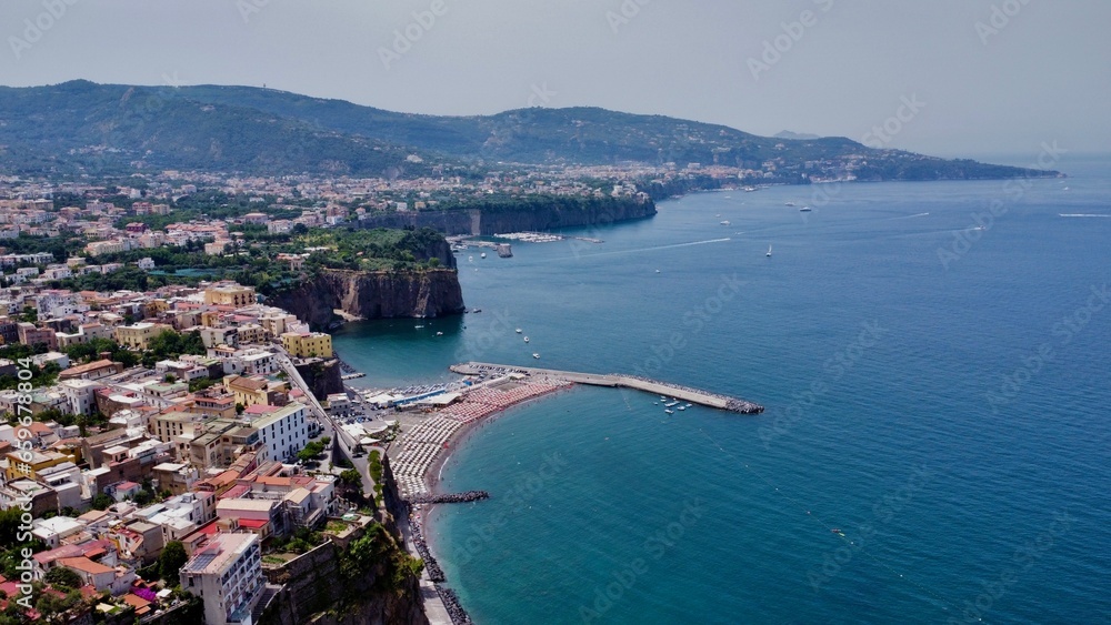 drone photo Sorrento Naples Italy Europe