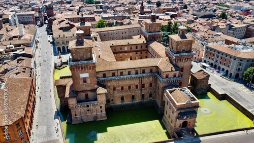 Fotografie drone photo Este Castle Ferrara italy Europe