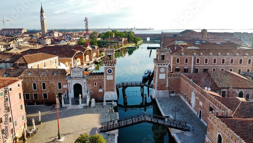 drone photo Venice Arsenal Italy Europe photo