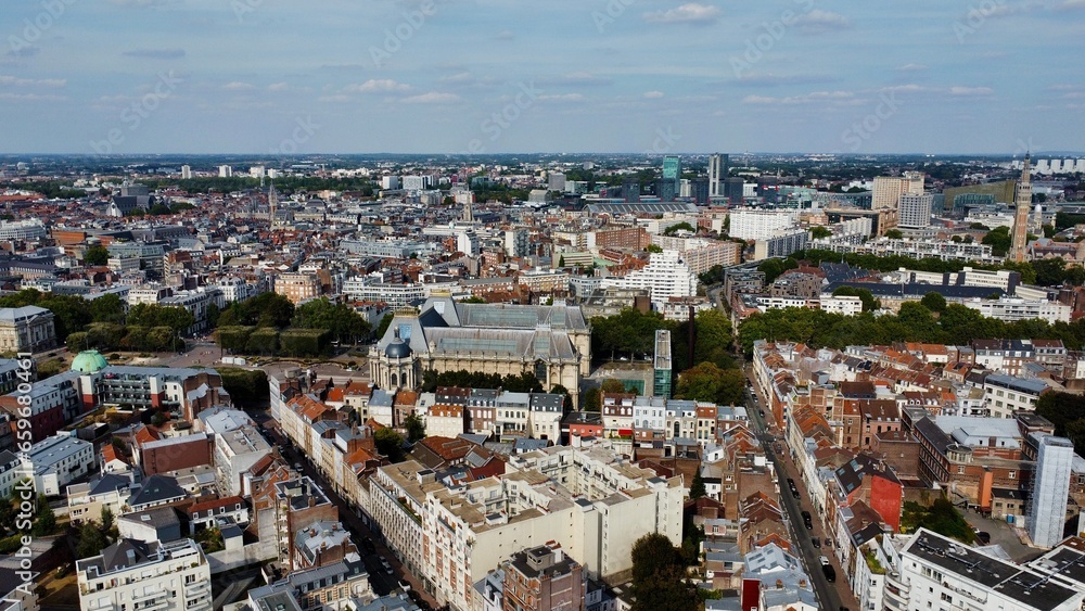 drone photo Lille France Europe
