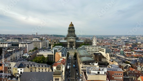 drone photo Palais de Justice, Justitiepaleis bruxelles belgique europe	