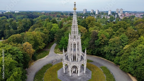 drone photo monument voor de dynastie Bruxelles belgique europe 