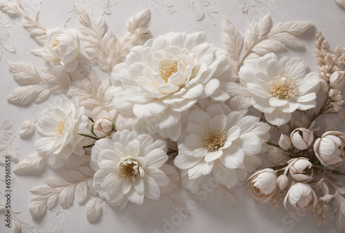 white wedding bouquet