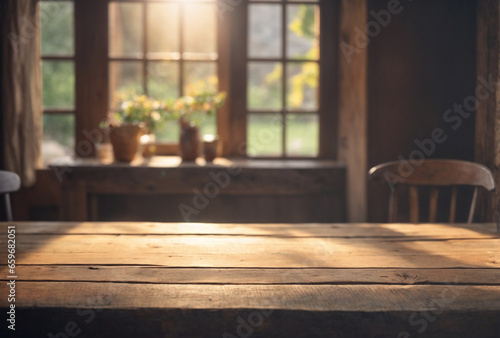 rustic interior of rural house