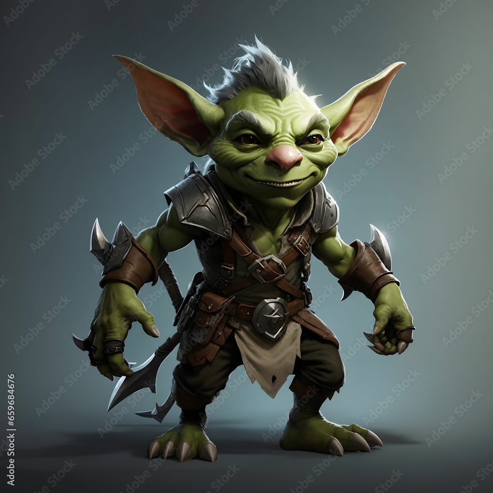 Fototapeta premium Fantasy Cartoon Character AI Generative