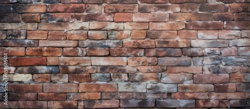 Texture of white brick and stone on a wall background