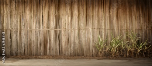 The aged bamboo feel in a rural farmhouse