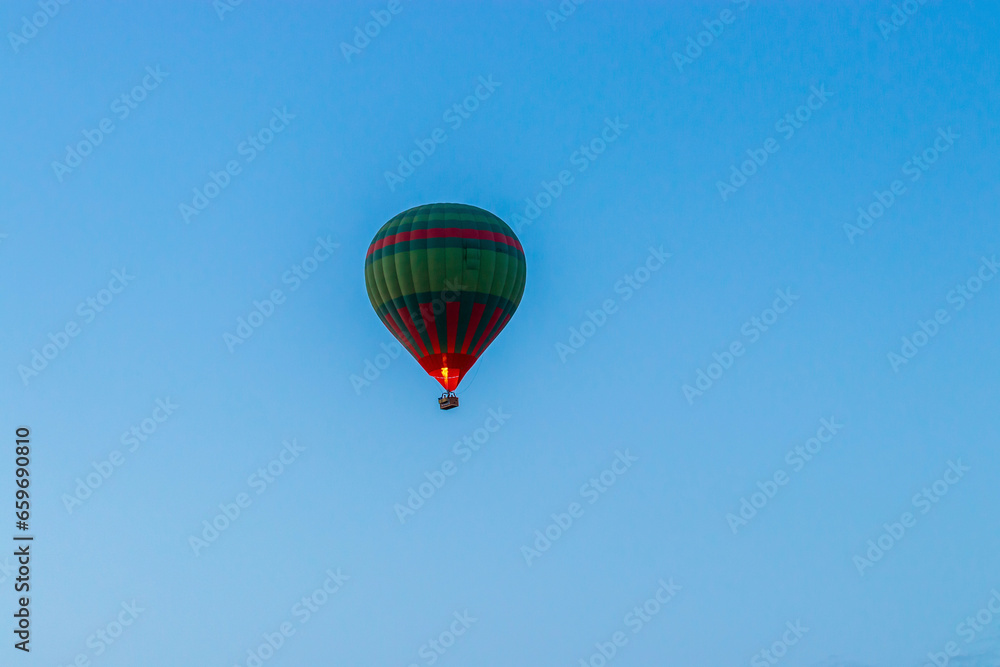 hot air balloon over the Moroccan desert hot air balloon over the Moroccan desert