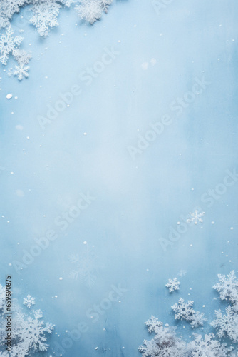 Winter landscape of snow.