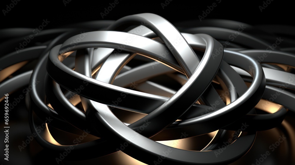 An abstaract 3D rendering of black and white neon .UHD wallpaper An abstaract 3D rendering of black and white neon .UHD wallpaper