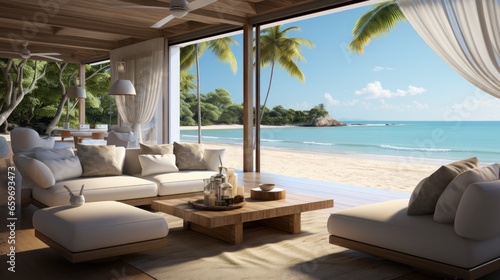 Beautiful beach for living room.UHD wallpaper