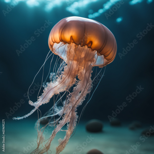 Jellyfish, Generative AI illustrations © Nengah