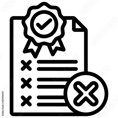 Failure Outline Icon