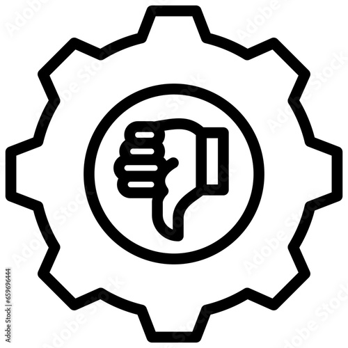 Under Estimate Outline Icon